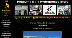Desktop Screenshot of funnyfarmshydro.com
